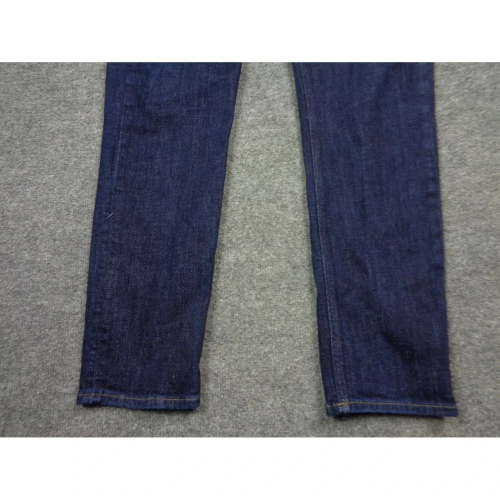 Peter Millar Crown Crafted Mens Dark Indigo Slim Straight Jeans 36x32 Blue